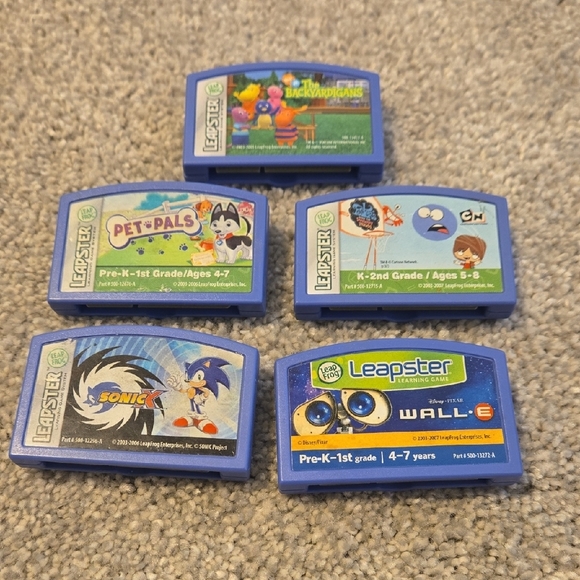 Leapfrog Other - Leap Frog Leapster LeapPad Game Cartridges 5pk